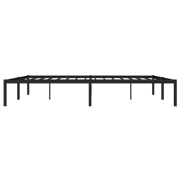 vidaXL sengeramme 180x200 cm metal sort