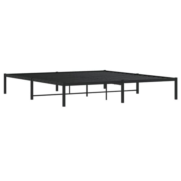 vidaXL sengeramme 180x200 cm metal sort