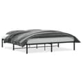 Miniatyrbillede 1 af 9: vidaXL sengeramme 180x200 cm metal sort