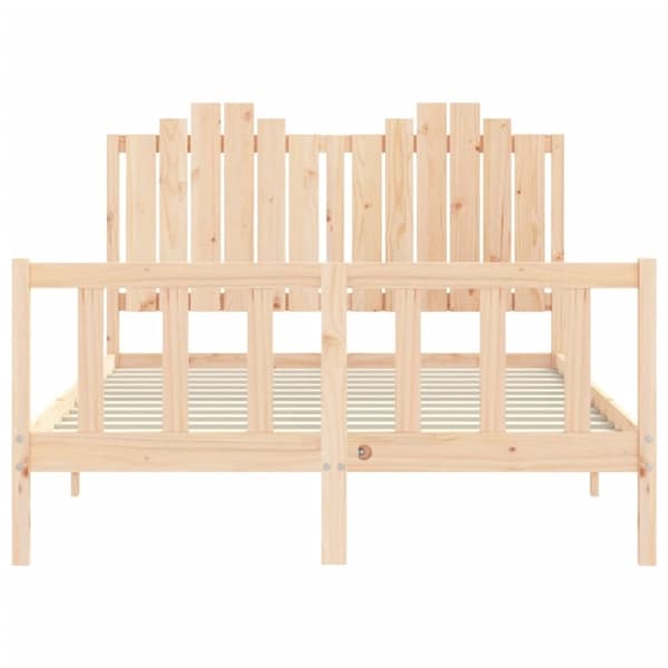 vidaXL Sengeramme uten madrass 140x190 cm heltre furu