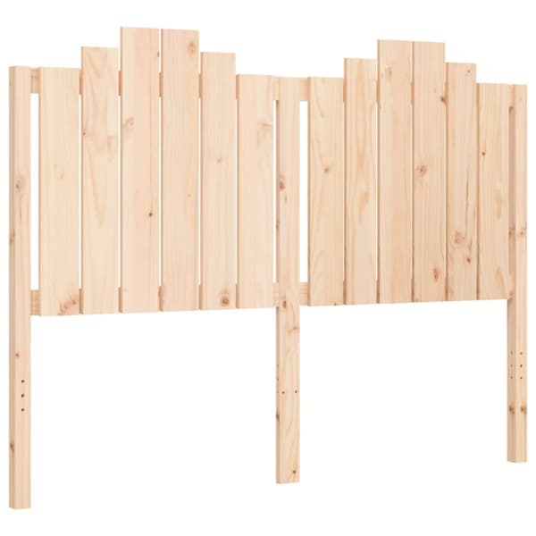 vidaXL sengeramme med sengegavl 140x200 cm massivt træ hvid