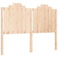 Miniatyrbillede 8 af 11: vidaXL sengeramme med sengegavl 140x200 cm massivt træ hvid