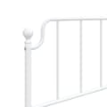 Miniatyrbillede 7 af 9: vidaXL sengeramme med sengegavl og fodgærde 107x203 cm metal hvid