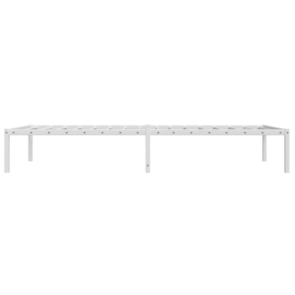 vidaXL sengeramme 100x190 cm metal hvid