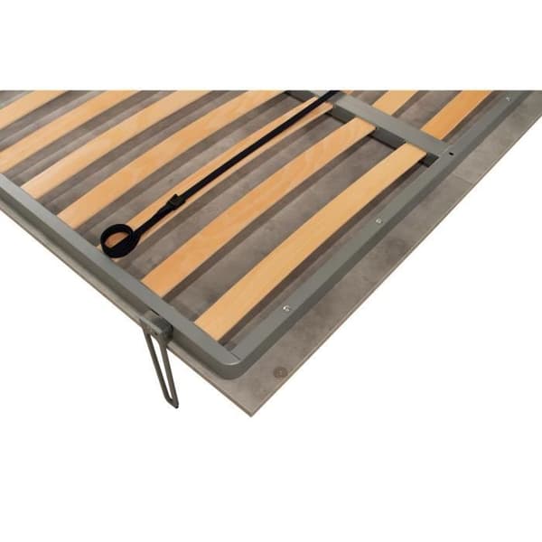 Vertikal fällbar säng 140x190 cm Kanto valnötsträ
