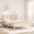 Miniatyrbilde 3 av 11: vidaXL Sengeramme med hodegavl 140x190 cm heltre