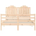 Miniatyrbilde 7 av 11: vidaXL Sengeramme med hodegavl 140x190 cm heltre