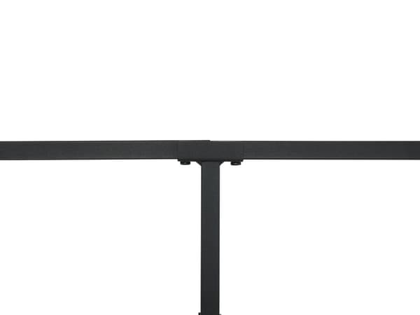 Enkeltseng Sort Metal 90 x 200 cm Børneseng Design Sengeramme Enkeltmands Seng til Pigeværelse Lav Juniorseng