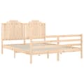 Miniatyrbilde 5 av 11: vidaXL Sengeramme med hodegavl 160x200 cm heltre