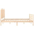 Miniatyrbilde 6 av 11: vidaXL Sengeramme med hodegavl 160x200 cm heltre