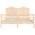 Miniatyrbilde 7 av 11: vidaXL Sengeramme med hodegavl 160x200 cm heltre