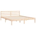 Miniatyrbilde 8 av 11: vidaXL Sengeramme med hodegavl 160x200 cm heltre