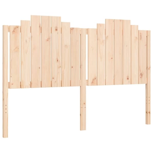 vidaXL sengeramme med sengegavl 160x200 cm massivt træ
