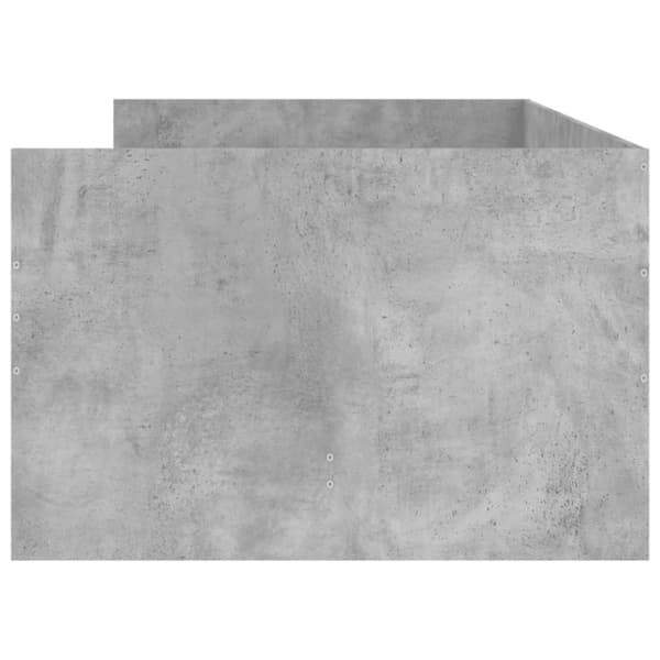 vidaXL sengeramme med skuffer 100x200 cm betongrå
