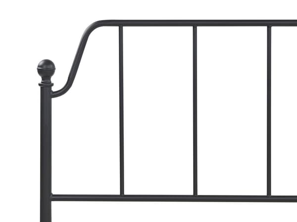 Parisänky musta 160 x 200 cm rauta puinen sälepohja minimalistinen industriaalinen