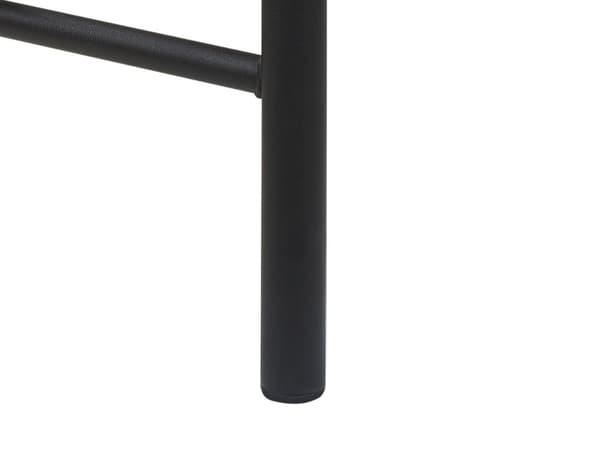 Parisänky musta 160 x 200 cm rauta puinen sälepohja minimalistinen industriaalinen