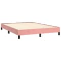 Miniatyrbillede 3 af 9: sengeramme 140x190 cm fløjl pink
