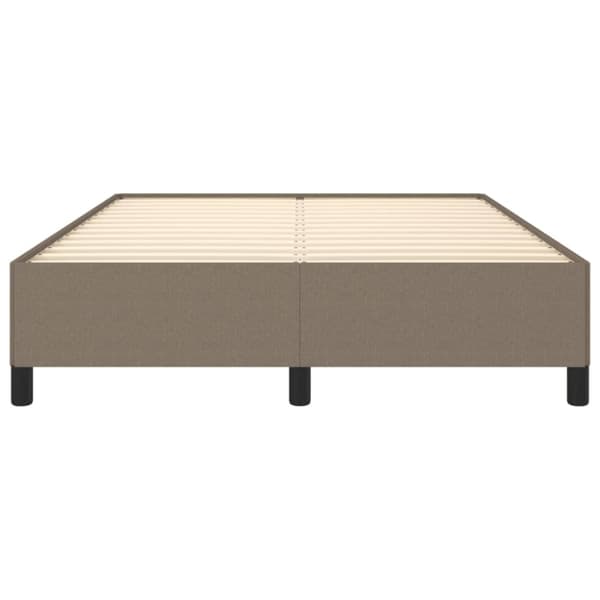 sengeramme uden madras 140x190 cm stof gråbrun