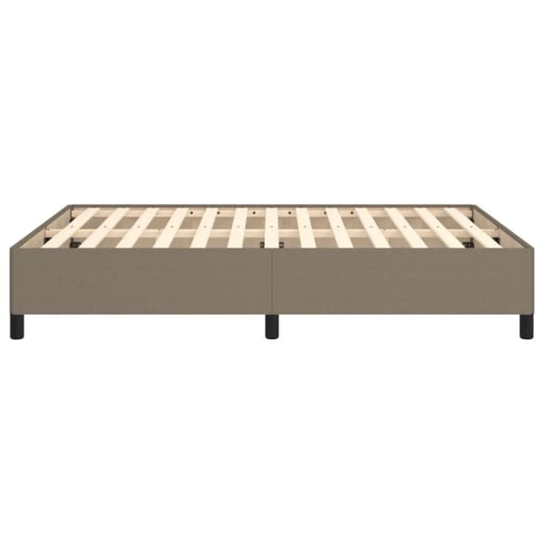 sengeramme uden madras 140x190 cm stof gråbrun