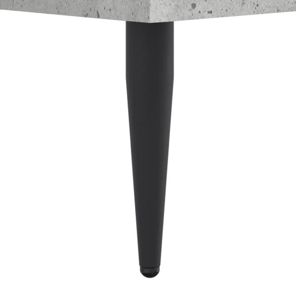 Sängynrunko betoninharmaa 90x200 cm tekninen puu