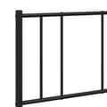 Miniatyrbillede 9 af 10: sengeramme med sengegavl 140x200 cm metal sort