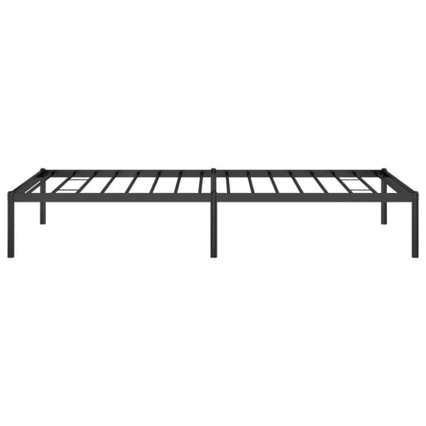 Sängram metall svart 90x190 cm