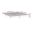 Miniatyrbillede 10 af 10: sengestel 180x200 cm konstrueret træ sonoma-eg