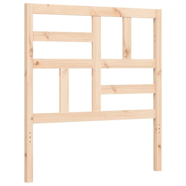 sengeramme med sengegavl 90x200 cm massivt træ