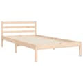 Miniatyrbillede 9 af 10: sengeramme med sengegavl 90x200 cm massivt træ
