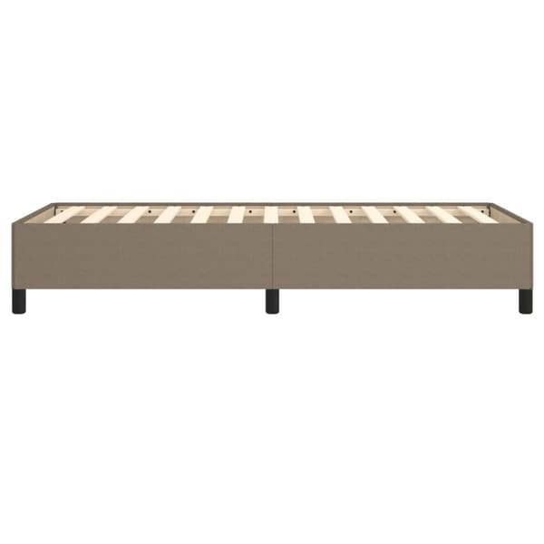 sengeramme 90x200 cm stof gråbrun