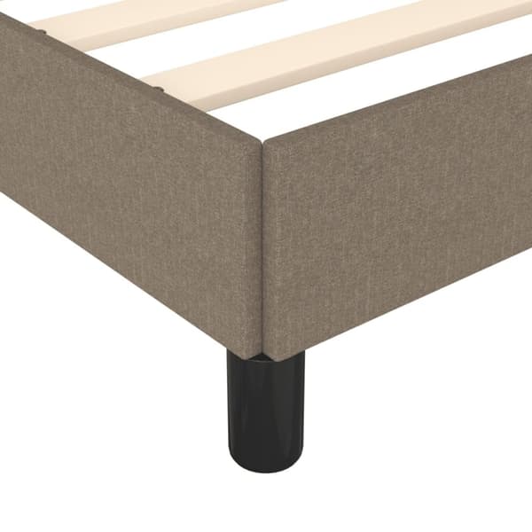 sengeramme 90x200 cm stof gråbrun