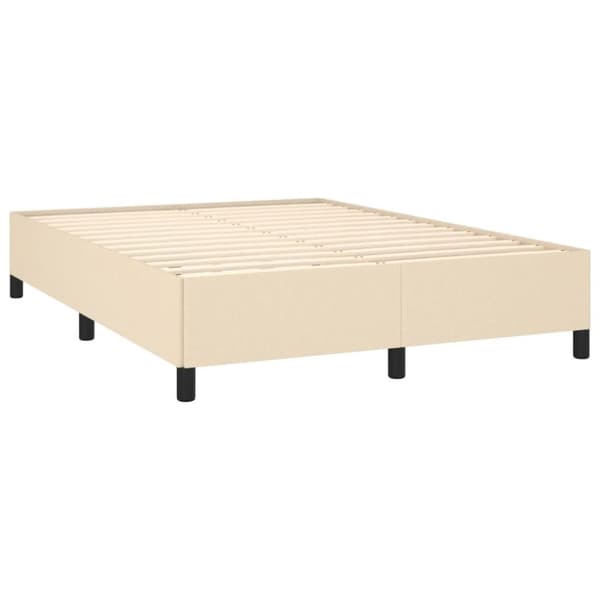 sengeramme uden madras 140x200 cm stof cremefarvet
