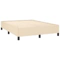 Miniatyrbillede 3 af 9: sengeramme uden madras 140x200 cm stof cremefarvet