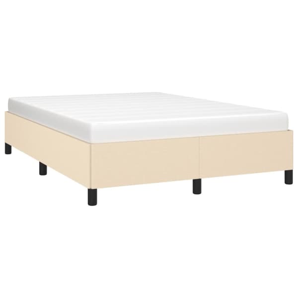 sengeramme uden madras 140x200 cm stof cremefarvet