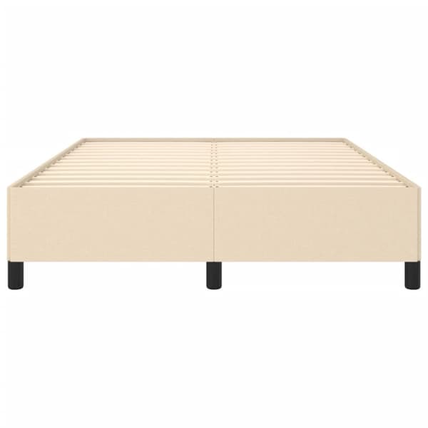 sengeramme uden madras 140x200 cm stof cremefarvet
