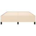 Miniatyrbillede 5 af 9: sengeramme uden madras 140x200 cm stof cremefarvet