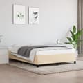 Miniatyrbillede 1 af 9: sengeramme uden madras 140x200 cm stof cremefarvet