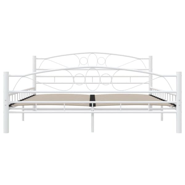 sengestel 160 x 200 cm metal hvid