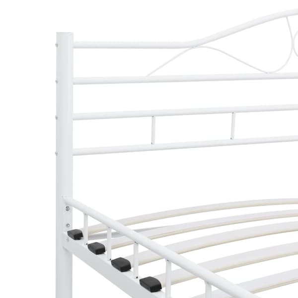 sengestel 160 x 200 cm metal hvid