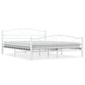 Miniatyrbillede 2 af 9: sengestel 160 x 200 cm metal hvid