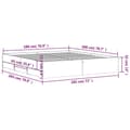 Miniatyrbillede 10 af 11: vidaXL sengeramme med skuffer 180x200 cm konstrueret træ sonoma-eg