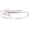 Miniatyrbilde 10 av 11: vidaXL Sengeramme med skuffer betonggrå 120x200 cm konstruert tre