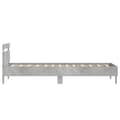 Pikkukuva 8 / 11: vidaXL Sängynrunko päädyllä ja LED-valoilla betoninharmaa 90x200 cm