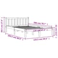 Pikkukuva 8 / 9: vidaXL Sänky ilman patjaa vahanruskea 120x200 cm täysi mänty