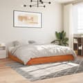Miniatyrbilde 2 av 8: vidaXL Sengeramme uten madrass voksbrun 180x200 cm heltre furu