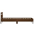 Miniatyrbilde 8 av 11: vidaXL Sengeramme med hodegavl og LED-lys brun eik 90x200 cm
