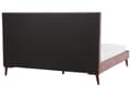 Pikkukuva 7 / 11: Parisänky vaaleanpunainen 180 x 200 cm sametti puujalat tikattu sälepohja retro glamour