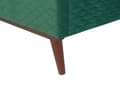 Miniatyrbild 10 av 11: Säng 90 x 200 cm Grön Sammet Klädd Ram Quiltad