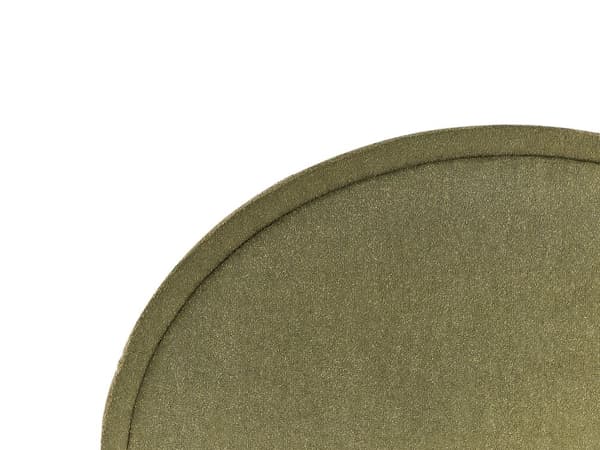Säng Grön Boucle Polyester Tyg Dubbel 180 x 200 cm Lamellram Halvrund Sänggavel Minimalistisk Retro Design Sovrum