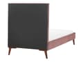 Miniatyrbilde 7 av 11: Seng Rosa Fløyel 90 x 200 cm Sengegavl Komfortabel Elegant Moderne Skandinavisk Soverom